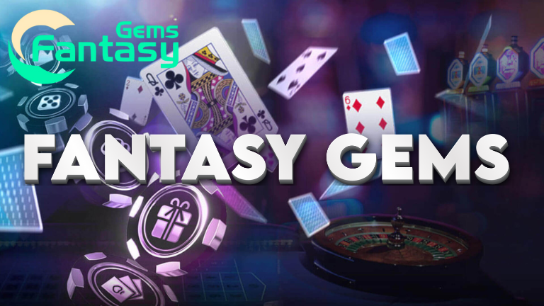 Fantasy gems Teen Patti card table showcases mesmerizing gems that create a festive mood