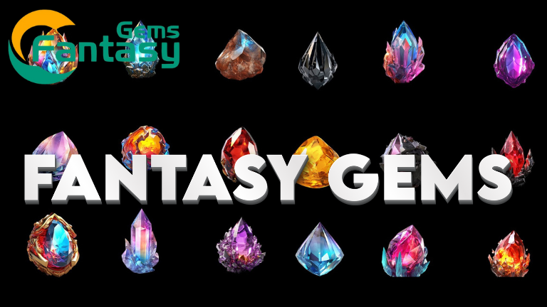 Nine Vibrant Fantasy Gemstones